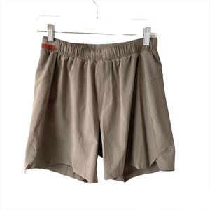 Lululemon Surge Men's Khaki Gray Shorts 6" Inseam